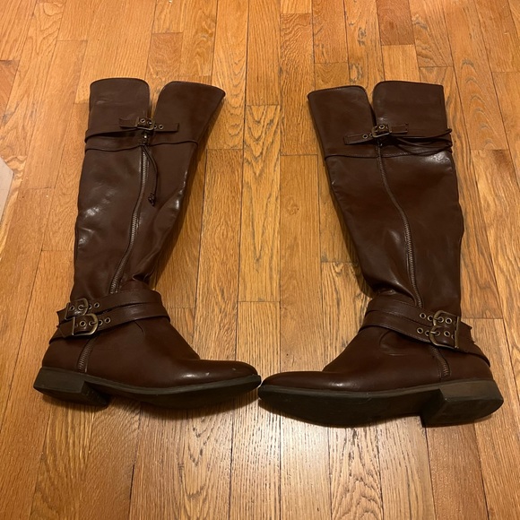 High boots, brown, size 9.5, women, used but like new - Picture 6 of 6